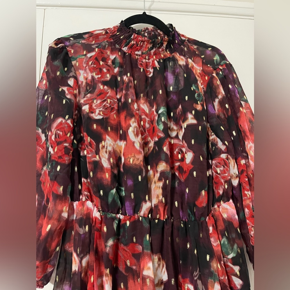 NWT Torrid Chiffon Midi Dress - Picture 4 of 8